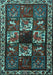 Animal Light Blue Traditional Rug, tr2316lblu