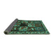 Sideview of Animal Turquoise Traditional Rug, tr2316turq