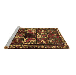 Sideview of Machine Washable Animal Brown Traditional Rug, wshtr2316brn
