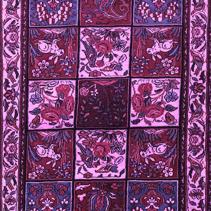 Machine Washable Animal Purple Traditional Area Rugs, wshtr2316pur