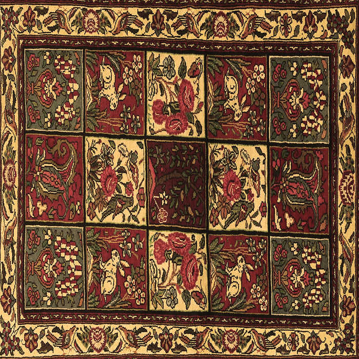 Square Machine Washable Animal Brown Traditional Rug, wshtr2316brn