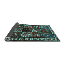 Sideview of Animal Light Blue Traditional Rug, tr2316lblu