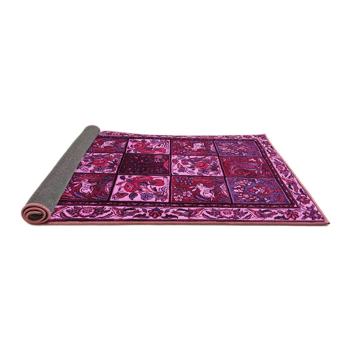 Sideview of Animal Pink Traditional Rug, tr2316pnk