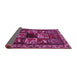 Sideview of Animal Pink Traditional Rug, tr2316pnk