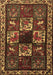 Machine Washable Animal Brown Traditional Rug, wshtr2316brn