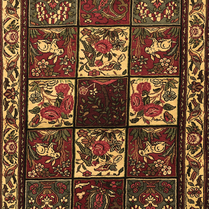 Machine Washable Animal Brown Traditional Rug, wshtr2316brn