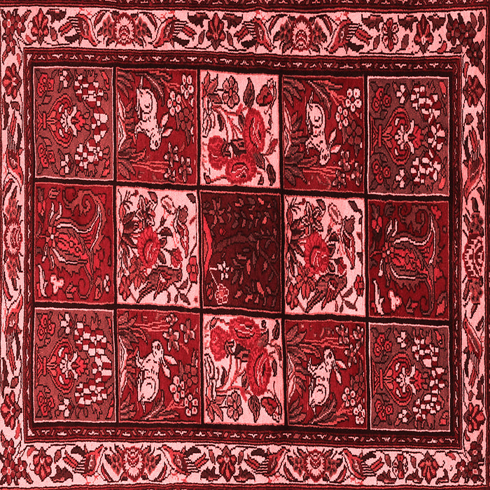 Animal Red Traditional Rug, tr2316red