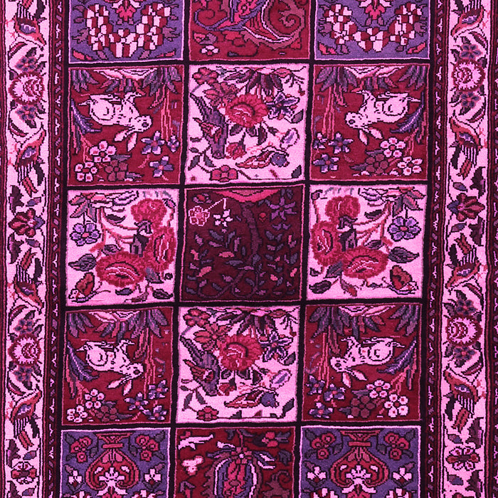 Machine Washable Animal Pink Traditional Rug, wshtr2316pnk