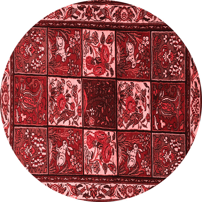 Machine Washable Animal Red Traditional Rug, wshtr2316red