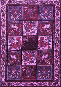 Animal Purple Traditional Rug, tr2316pur