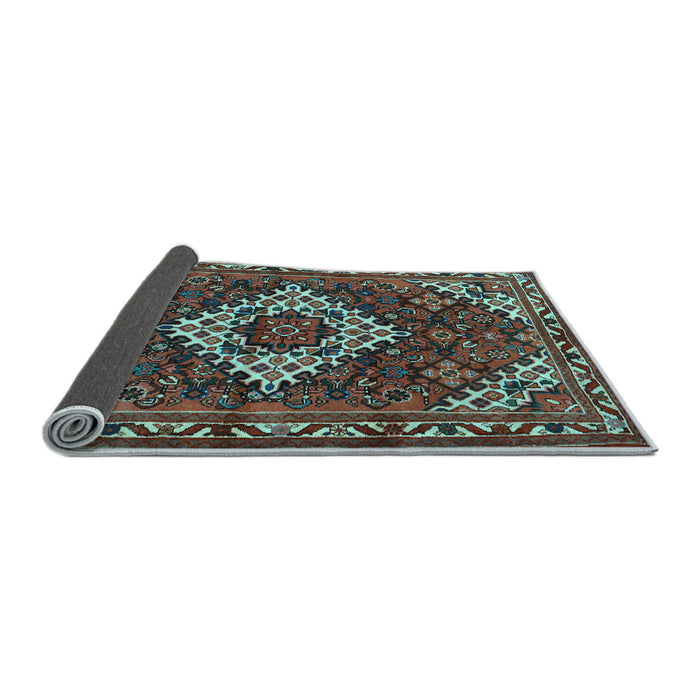 Sideview of Persian Light Blue Traditional Rug, tr2317lblu