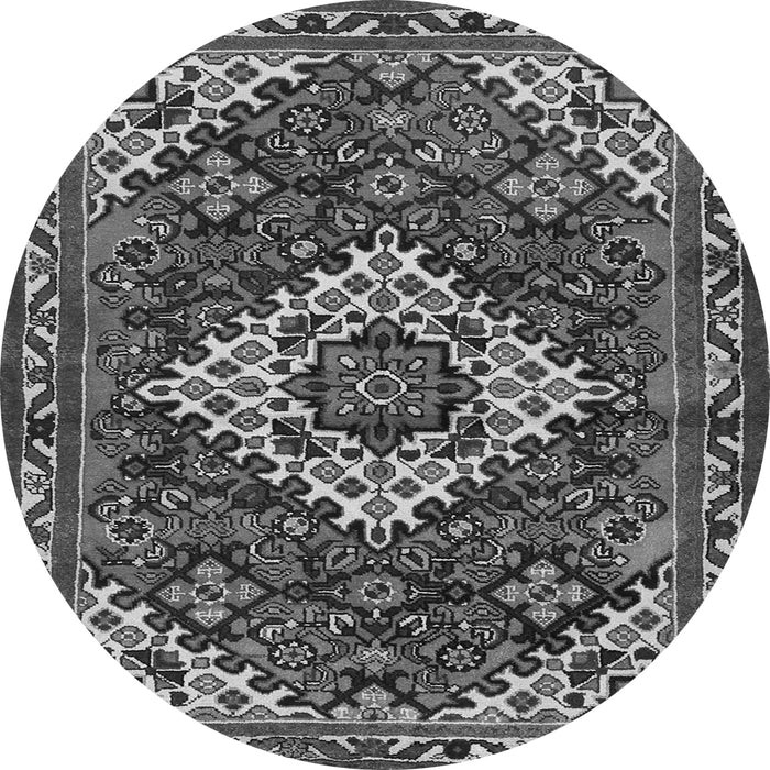 Machine Washable Persian Gray Traditional Rug, wshtr2317gry