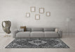 Machine Washable Persian Gray Traditional Rug in a Living Room,, wshtr2317gry