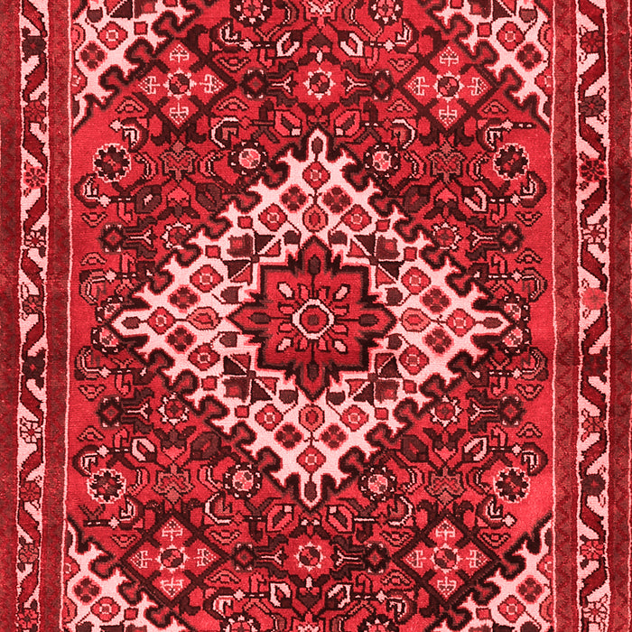 Machine Washable Persian Red Traditional Rug, wshtr2317red
