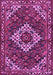 Machine Washable Persian Purple Traditional Area Rugs, wshtr2317pur