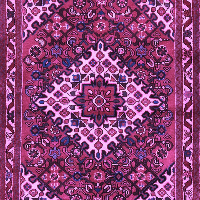 Machine Washable Persian Purple Traditional Area Rugs, wshtr2317pur