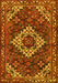 Machine Washable Persian Yellow Traditional Rug, wshtr2317yw