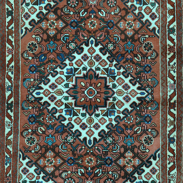 Machine Washable Persian Light Blue Traditional Rug, wshtr2317lblu