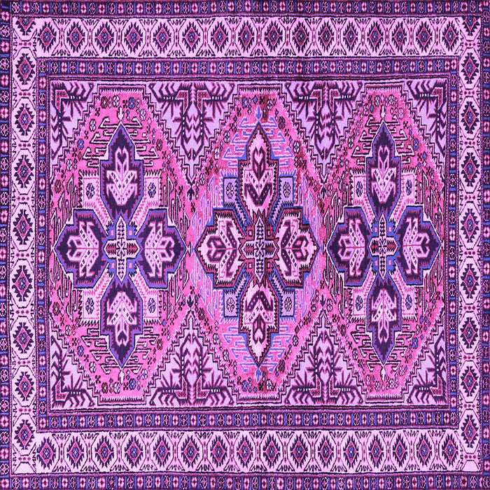 Square Persian Purple Traditional Rug, tr2318pur