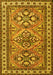 Machine Washable Persian Yellow Traditional Rug, wshtr2318yw