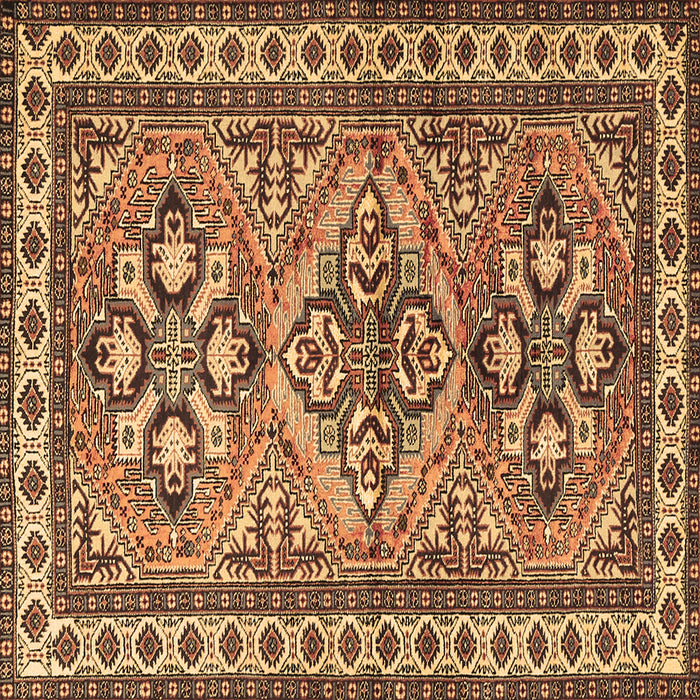 Square Machine Washable Persian Brown Traditional Rug, wshtr2318brn