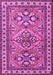 Machine Washable Persian Pink Traditional Rug, wshtr2318pnk