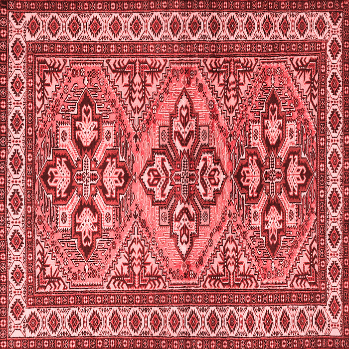 Machine Washable Persian Red Traditional Rug, wshtr2318red