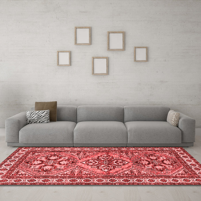 Traditional Red Washable Rugs