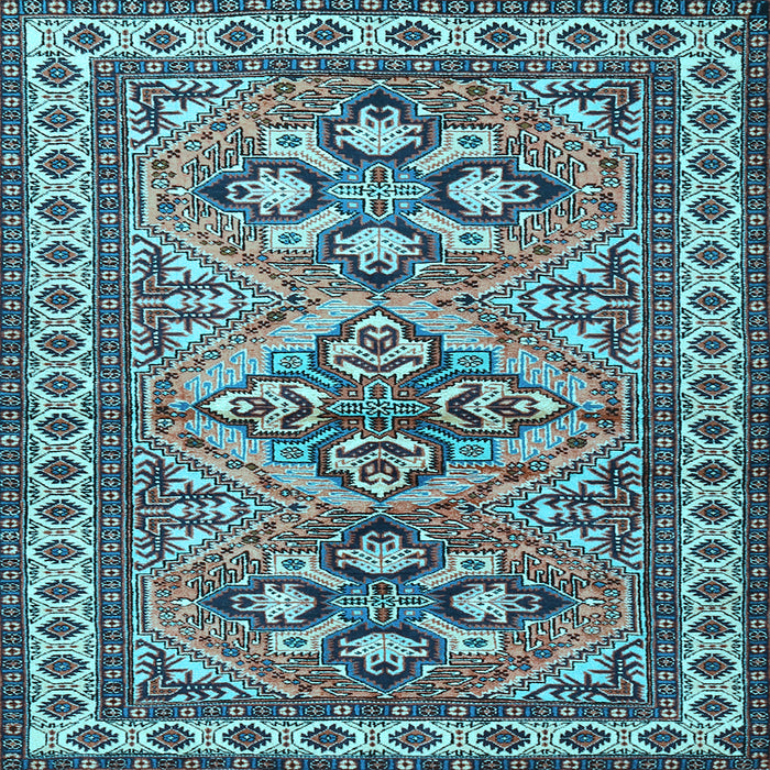 Square Persian Light Blue Traditional Rug, tr2318lblu