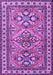 Machine Washable Persian Purple Traditional Area Rugs, wshtr2318pur