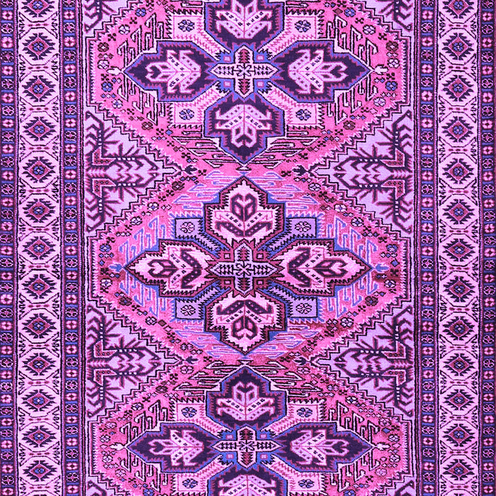 Machine Washable Persian Purple Traditional Area Rugs, wshtr2318pur