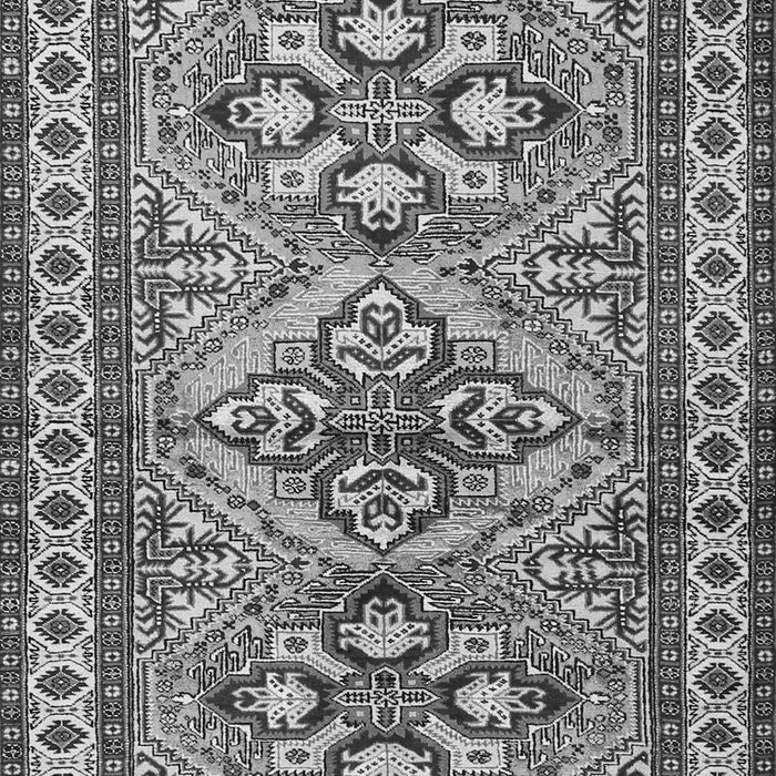 Serging Thickness of Machine Washable Persian Gray Traditional Rug, wshtr2318gry
