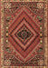 Machine Washable Persian Brown Traditional Rug, wshtr2319brn