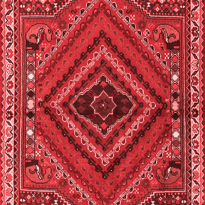 Machine Washable Persian Red Traditional Rug, wshtr2319red