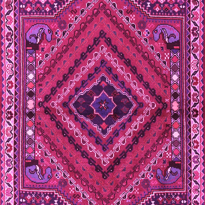Machine Washable Persian Pink Traditional Rug, wshtr2319pnk