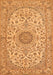 Medallion Orange Traditional Rug, tr231org