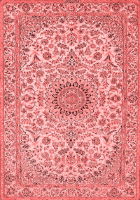 Medallion Red Traditional Rug, tr231red