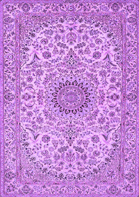 Medallion Purple Traditional Rug, tr231pur