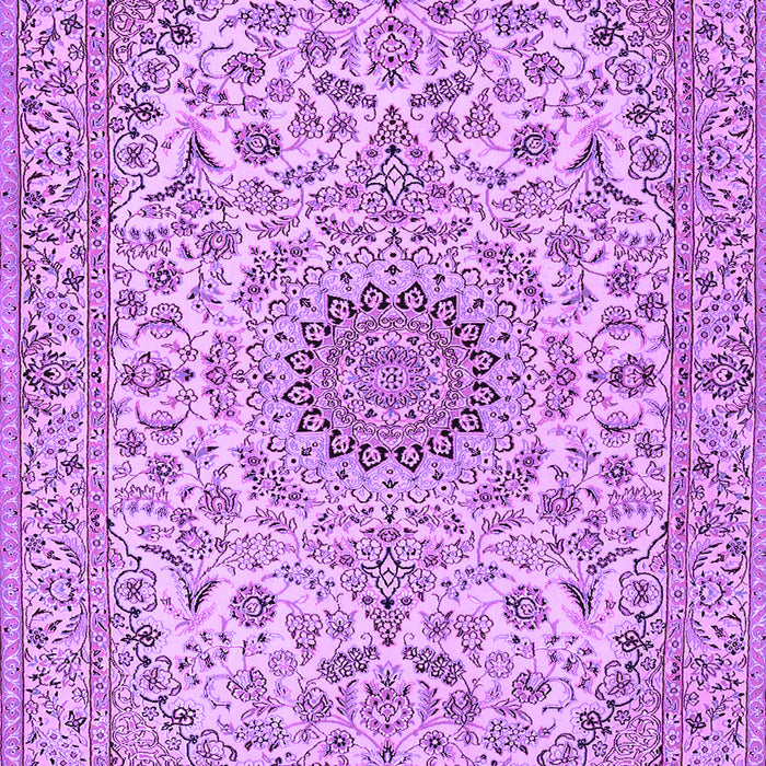 Medallion Purple Traditional Rug, tr231pur