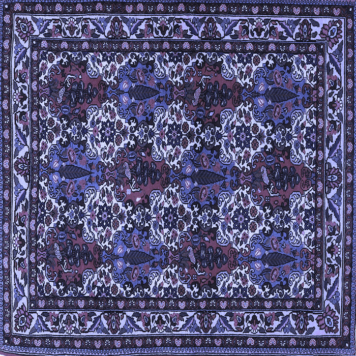 Square Persian Blue Traditional Rug, tr2320blu