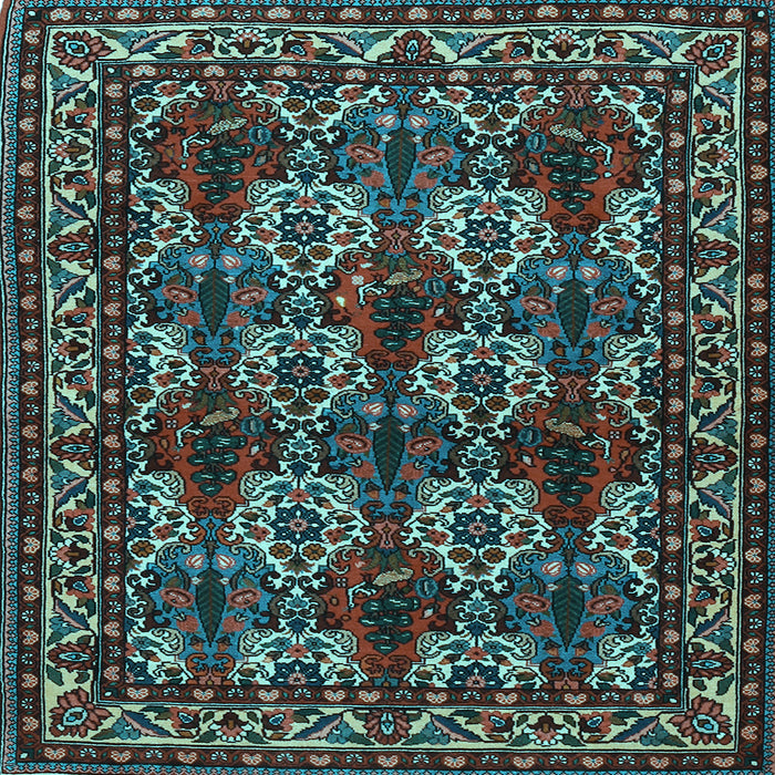 Square Persian Light Blue Traditional Rug, tr2320lblu