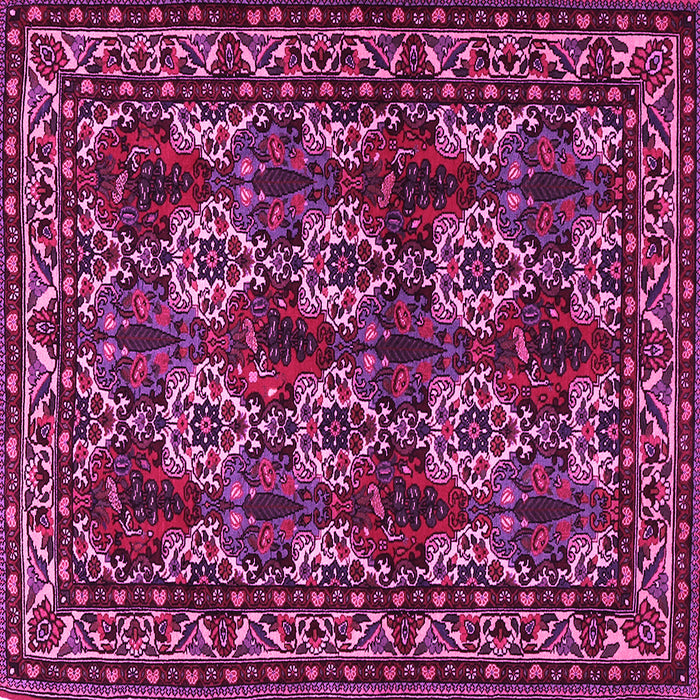 Square Persian Pink Traditional Rug, tr2320pnk