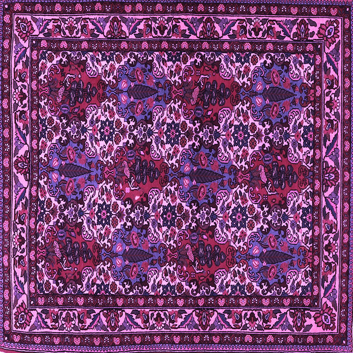 Square Persian Purple Traditional Rug, tr2320pur