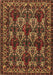 Machine Washable Persian Brown Traditional Rug, wshtr2320brn