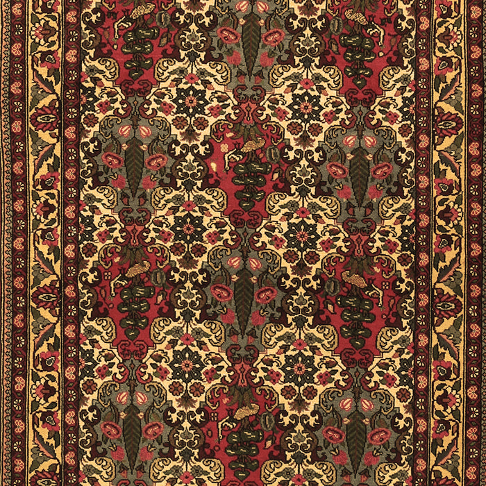 Machine Washable Persian Brown Traditional Rug, wshtr2320brn