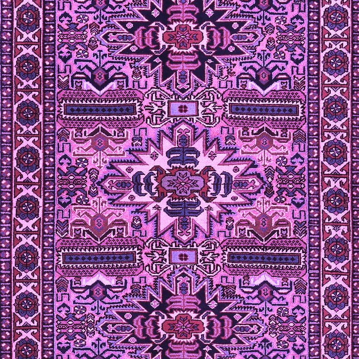 Machine Washable Persian Purple Traditional Area Rugs, wshtr2321pur