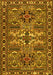 Machine Washable Persian Yellow Traditional Rug, wshtr2321yw