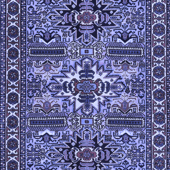 Machine Washable Persian Blue Traditional Rug, wshtr2321blu