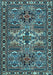 Machine Washable Persian Light Blue Traditional Rug, wshtr2321lblu