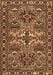 Machine Washable Persian Brown Traditional Rug, wshtr2321brn